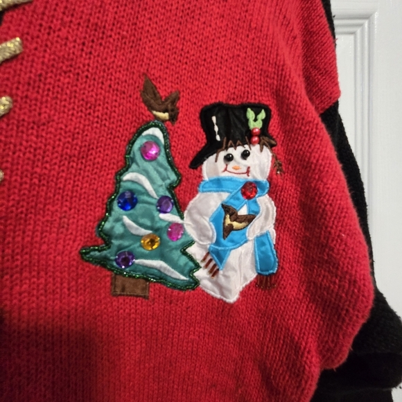 Paris Smith Christmas Sweater Medium Women's Vintage Knit - Picture 4 of 16